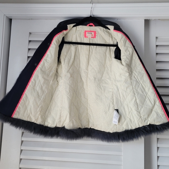 Crewcuts navy wool faux fur peacoat ( Girls) size 10. - Picture 8 of 14